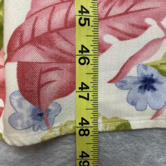 Vtg 90s Jaclyn Smith Dress Womens XL Floral Sleeveless Button Up Midi Tie Back - Picture 6 of 8